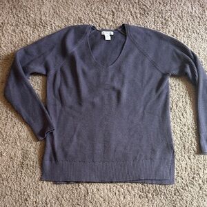 Athleta V-Neck Sweater - Slate Gray